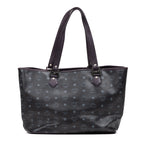 Shoulder Bag Princess Lion Shopper Tote Black Visetos Coated Canvas