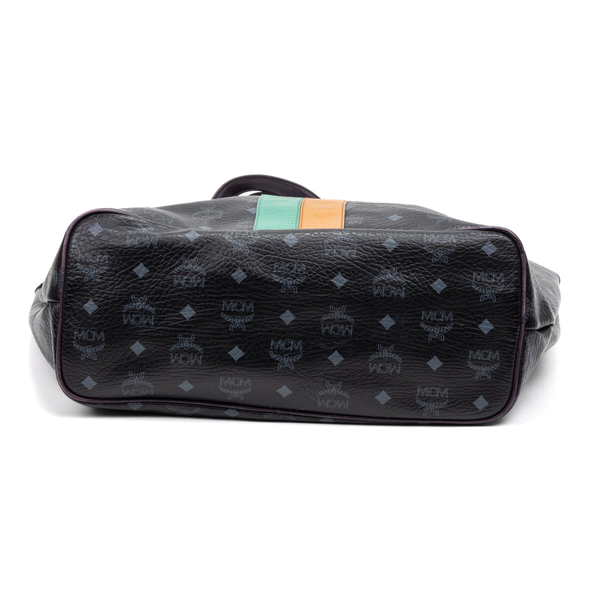 Shoulder Bag Princess Lion Shopper Tote Black Visetos Coated Canvas