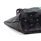 Shoulder Bag Princess Lion Shopper Tote Black Visetos Coated Canvas