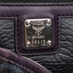 Shoulder Bag Princess Lion Shopper Tote Black Visetos Coated Canvas