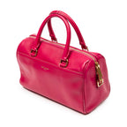 Shoulder Bag Baby Duffle Fuchsia Pink Calfskin Leather