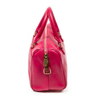 Shoulder Bag Baby Duffle Fuchsia Pink Calfskin Leather