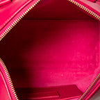 Shoulder Bag Baby Duffle Fuchsia Pink Calfskin Leather