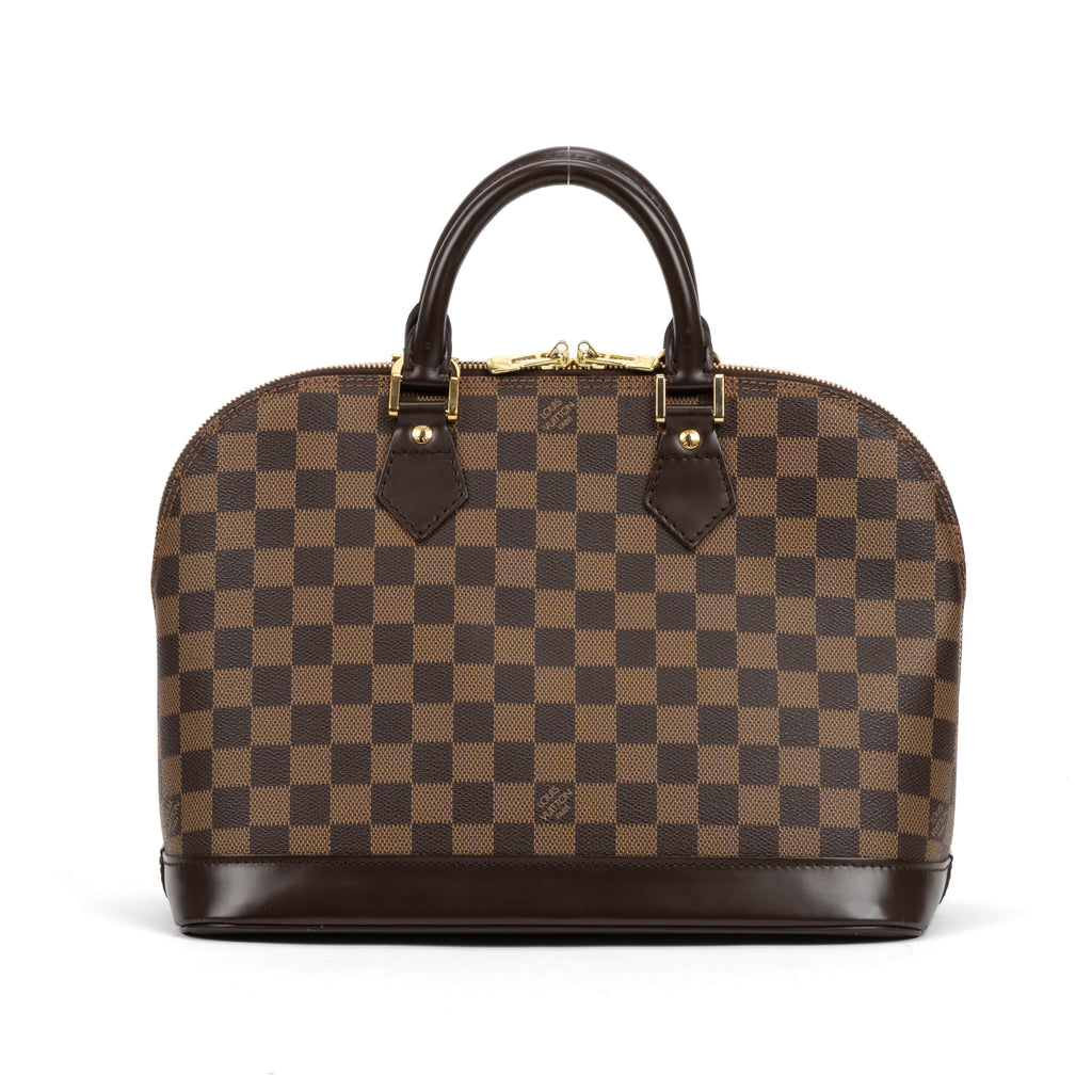 Handbag Alma PM Brown Damier Ebene