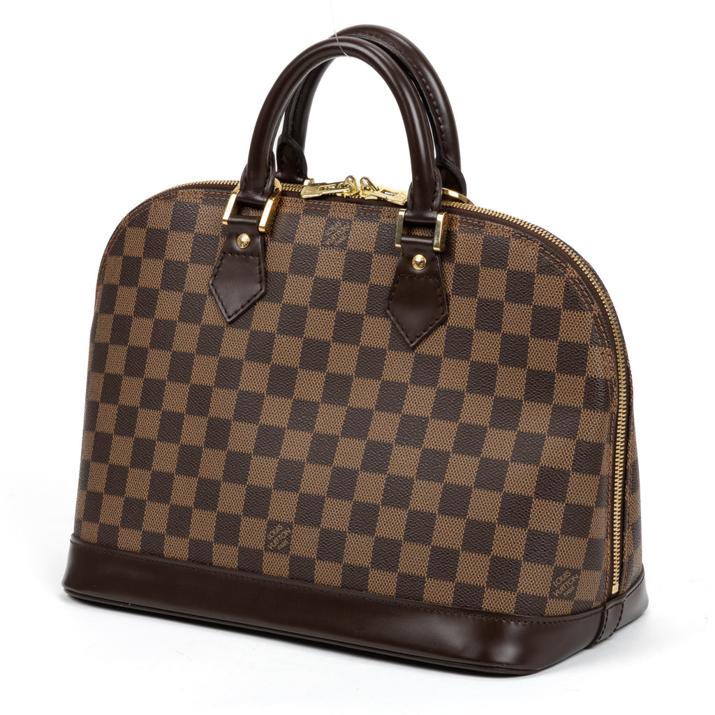 Handbag Alma PM Brown Damier Ebene