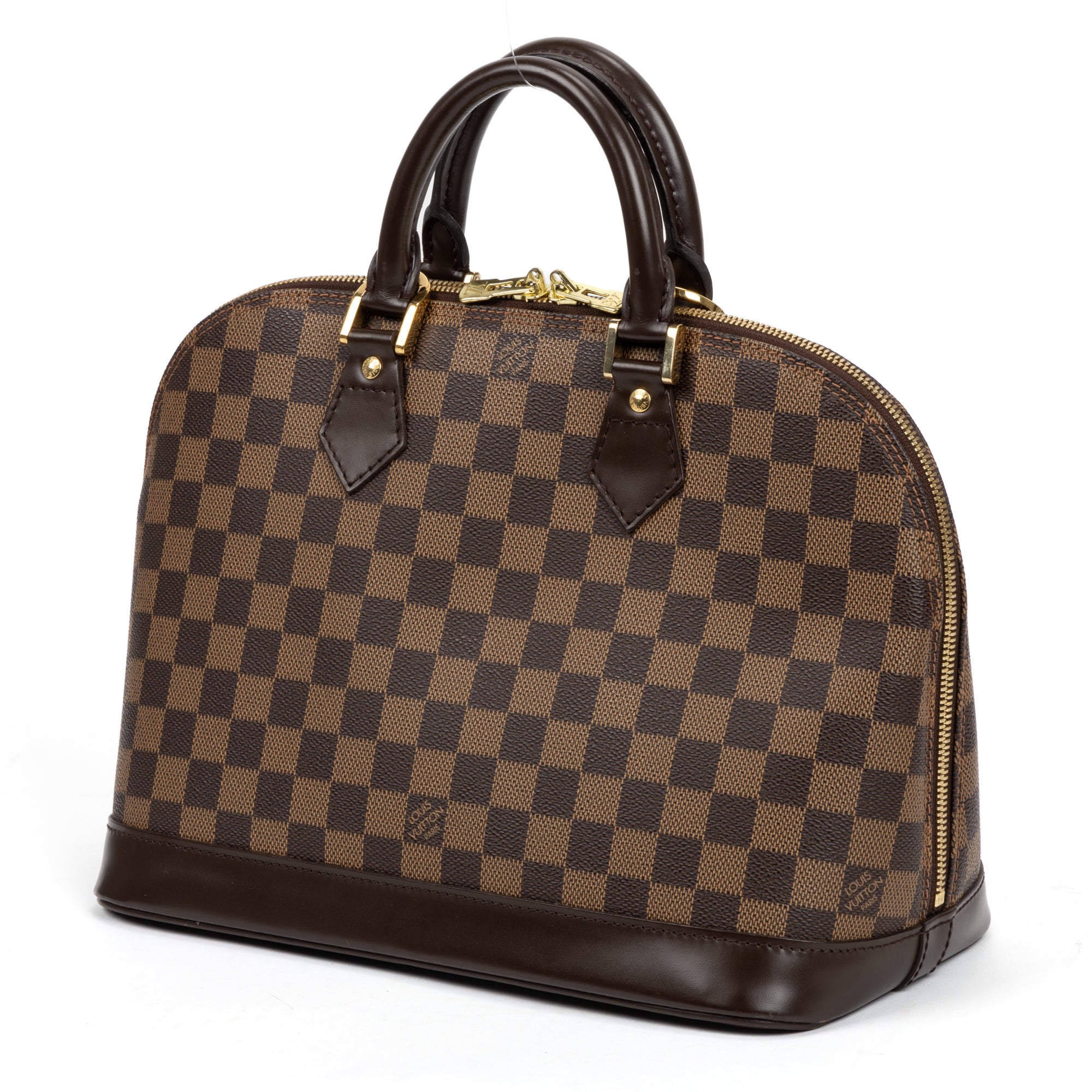 Handbag Alma PM Brown Damier Ebene