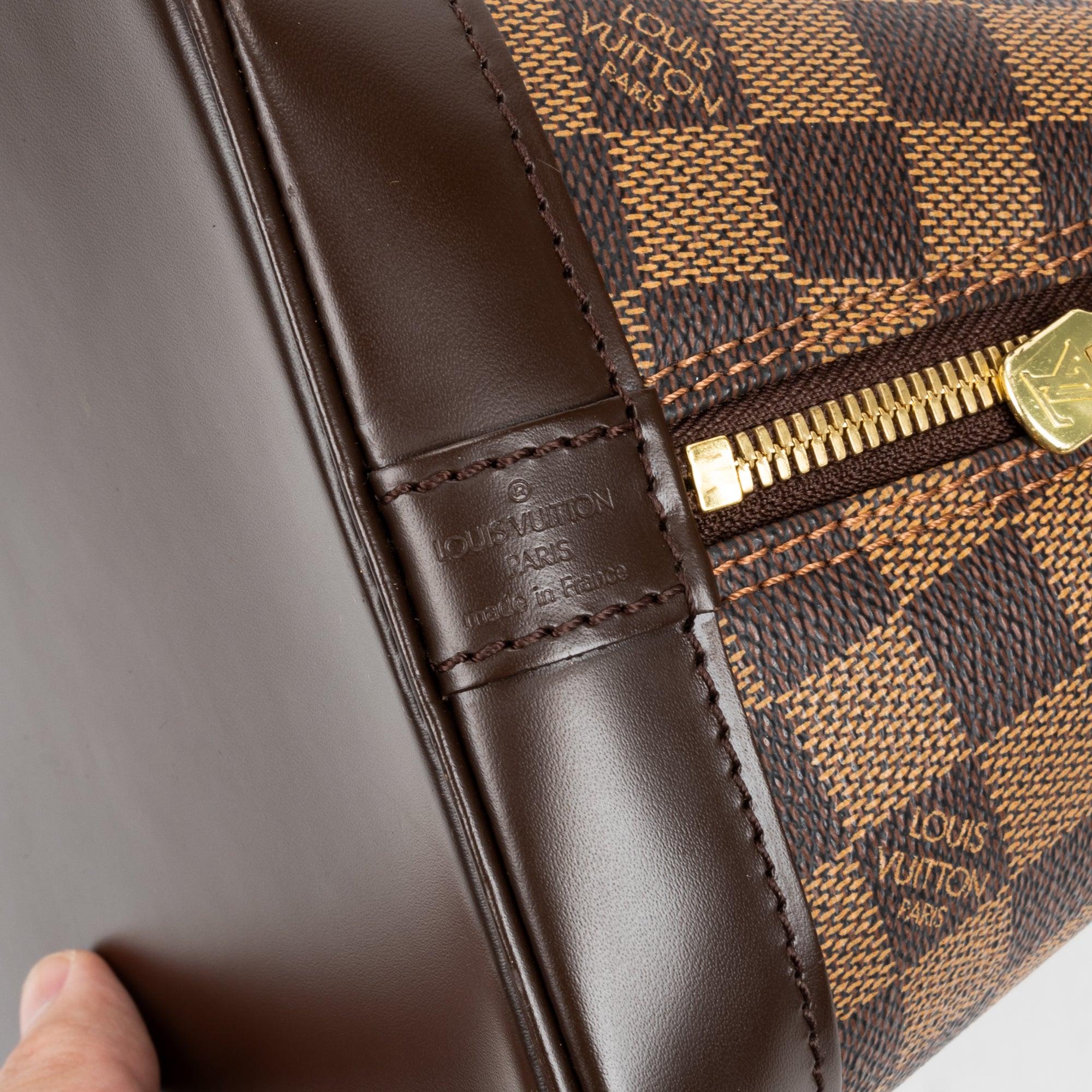 Handbag Alma PM Brown Damier Ebene