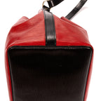 Bolso de Hombro Noe Bicolor Pespuntes Negros PM Rojo Epi