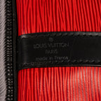 Bolso de Hombro Noe Bicolor Pespuntes Negros PM Rojo Epi