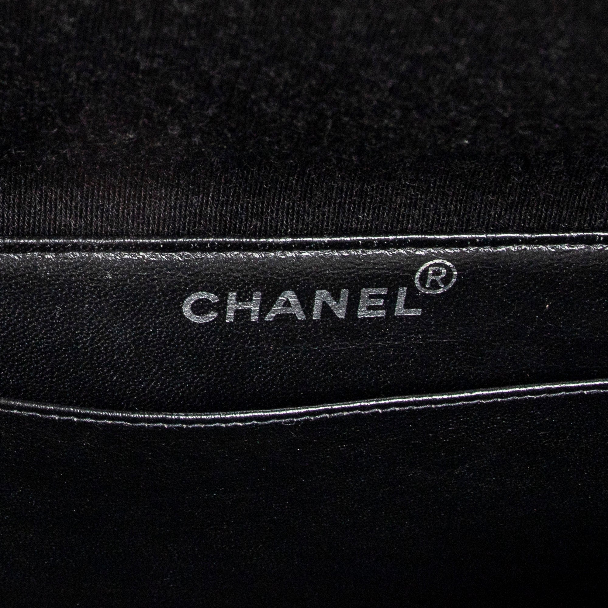 Handbag Double Sided Flap Black Quilted Jersey Canvas