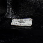 Handbag Double Sided Flap Black Quilted Jersey Canvas