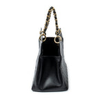 Shoulder Bag CC Timeless Grand Shopping Tote Black Quilted Caviar Leather