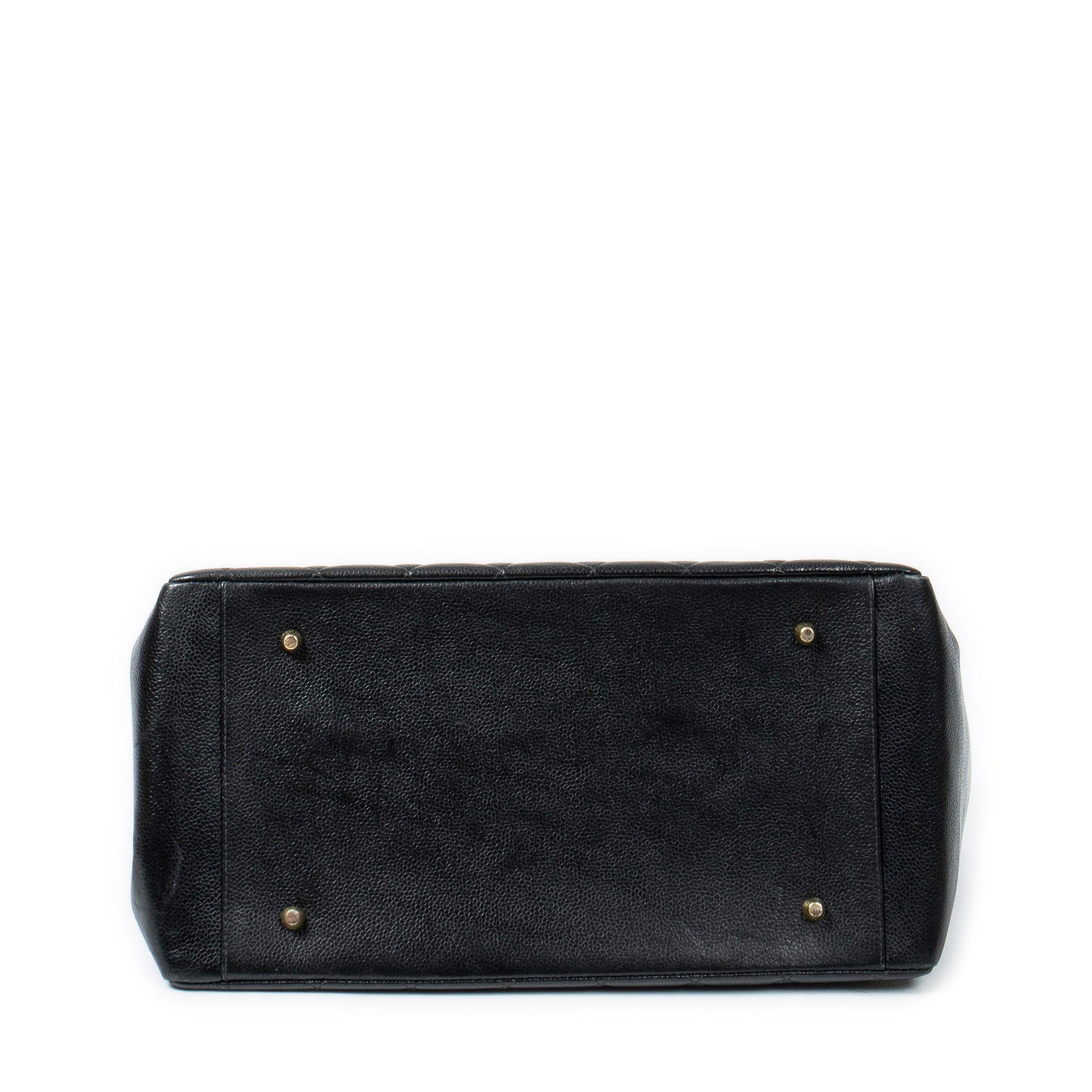 Shoulder Bag CC Timeless Grand Shopping Tote Black Quilted Caviar Leather