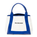 Bolso de hombro pequeño Cabas marino de lona beige