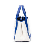 Bolso de hombro pequeño Cabas marino de lona beige
