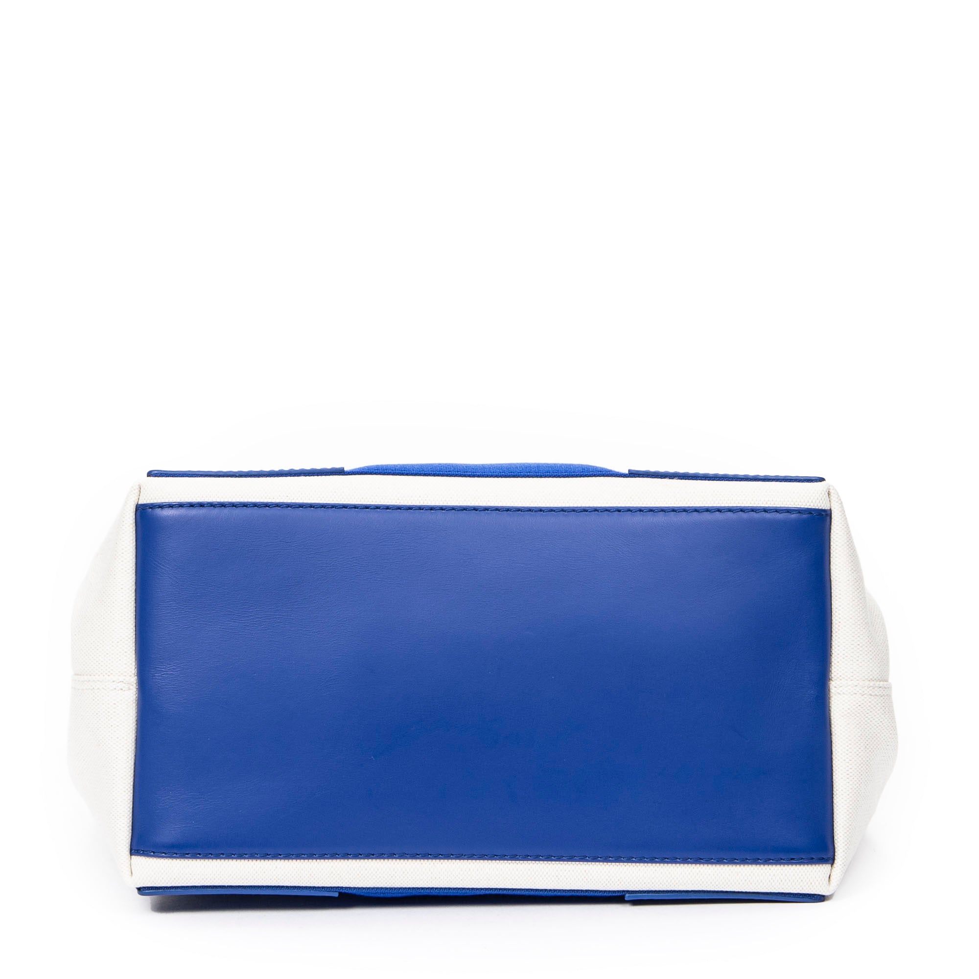 Bolso de hombro pequeño Cabas marino de lona beige
