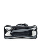 Bolso de hombro Blue Label transparente de resina y lona