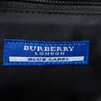 Bolso de hombro Blue Label transparente de resina y lona