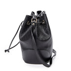 Shoulder Bag Medium Bright Bucket Bag Black Diamante Coated Canvas