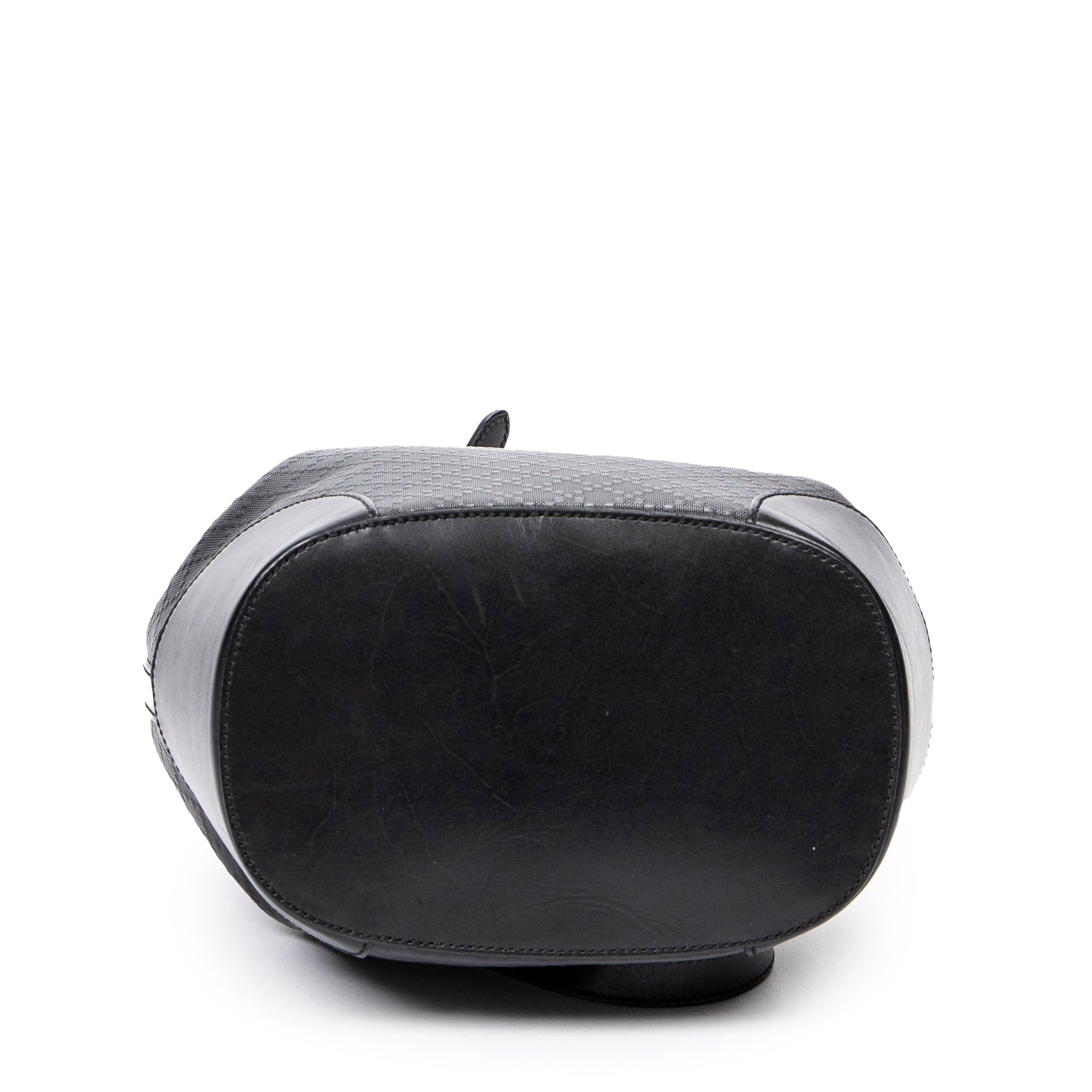 Shoulder Bag Medium Bright Bucket Bag Black Diamante Coated Canvas