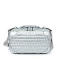 Bolso de Hombro Ed. Limitada Rara Dior x Rimowa Maleta de Mano Oblique Plateada de Aluminio