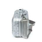 Bolso de Hombro Ed. Limitada Rara Dior x Rimowa Maleta de Mano Oblique Plateada de Aluminio