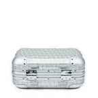 Bolso de Hombro Ed. Limitada Rara Dior x Rimowa Maleta de Mano Oblique Plateada de Aluminio