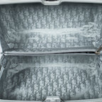 Bolso de Hombro Ed. Limitada Rara Dior x Rimowa Maleta de Mano Oblique Plateada de Aluminio