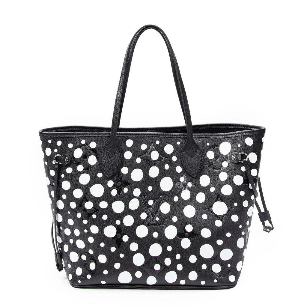 Bolso de hombro Ed. Ltda. Yayoi Kusama Infinity Dots Neverfull MM Negro Monogram Empreinte Infinity Dots