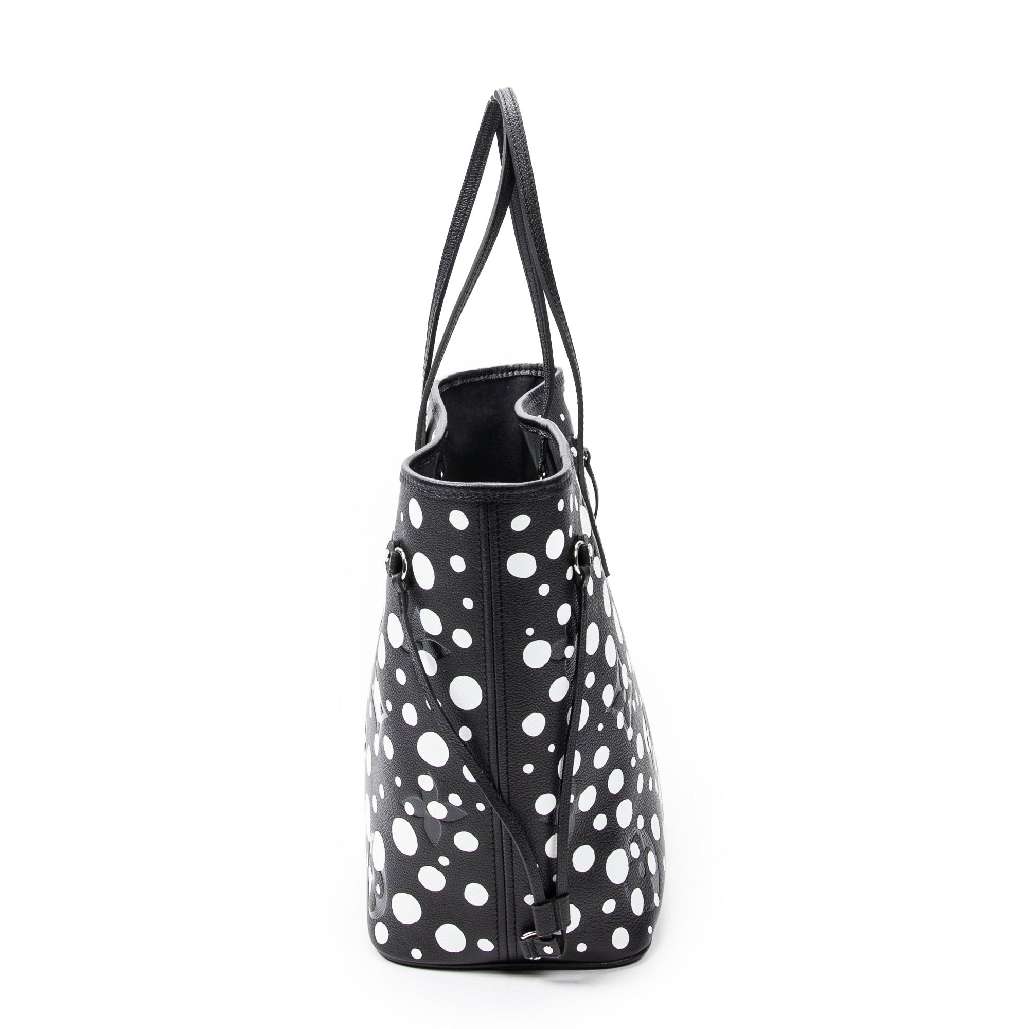 Shoulder Bag Ltd. Ed. Yayoi Kusama Infinity Dots Neverfull MM Black Monogram Empreinte Infinity Dots