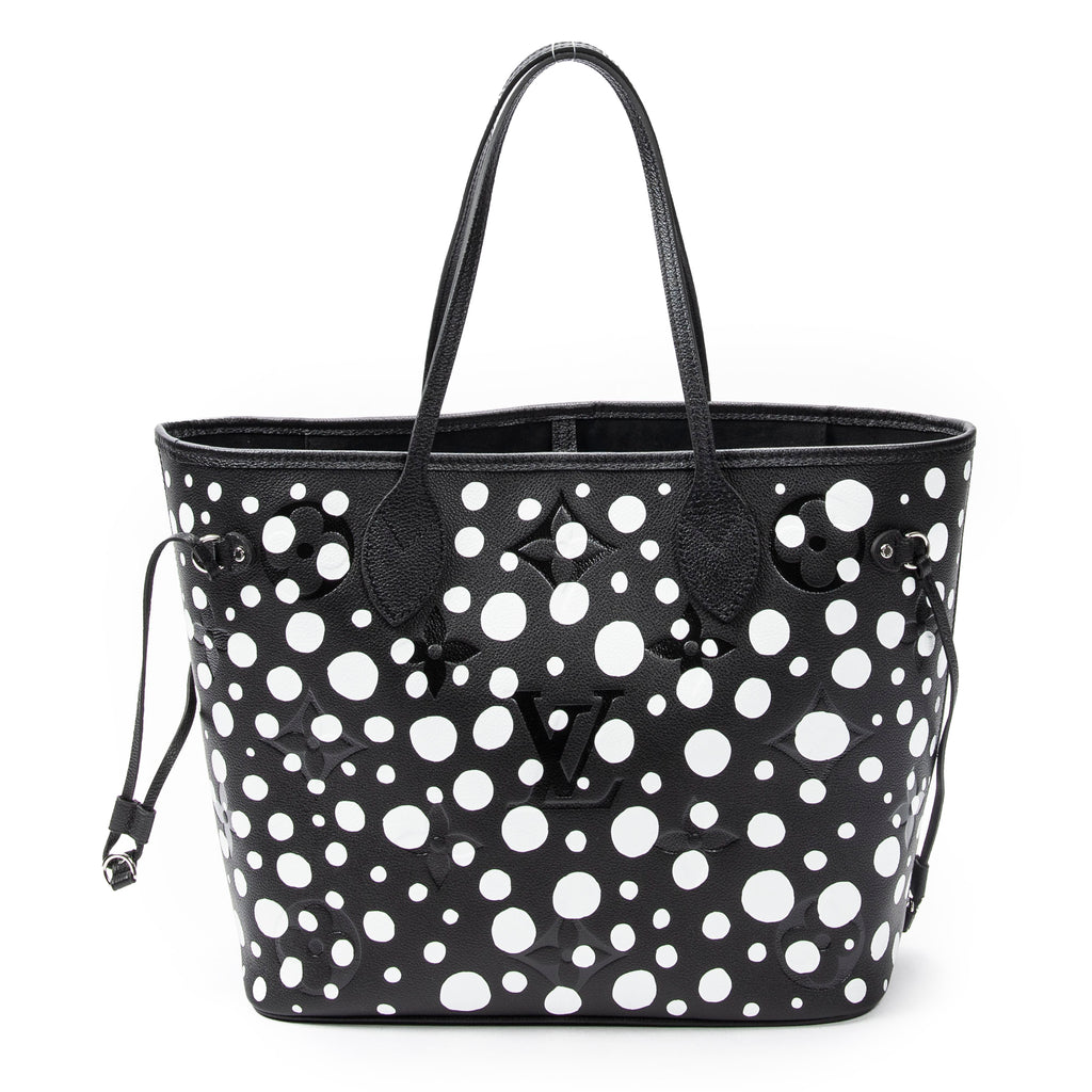 Bolso de hombro Ed. Ltda. Yayoi Kusama Infinity Dots Neverfull MM Negro Monogram Empreinte Infinity Dots