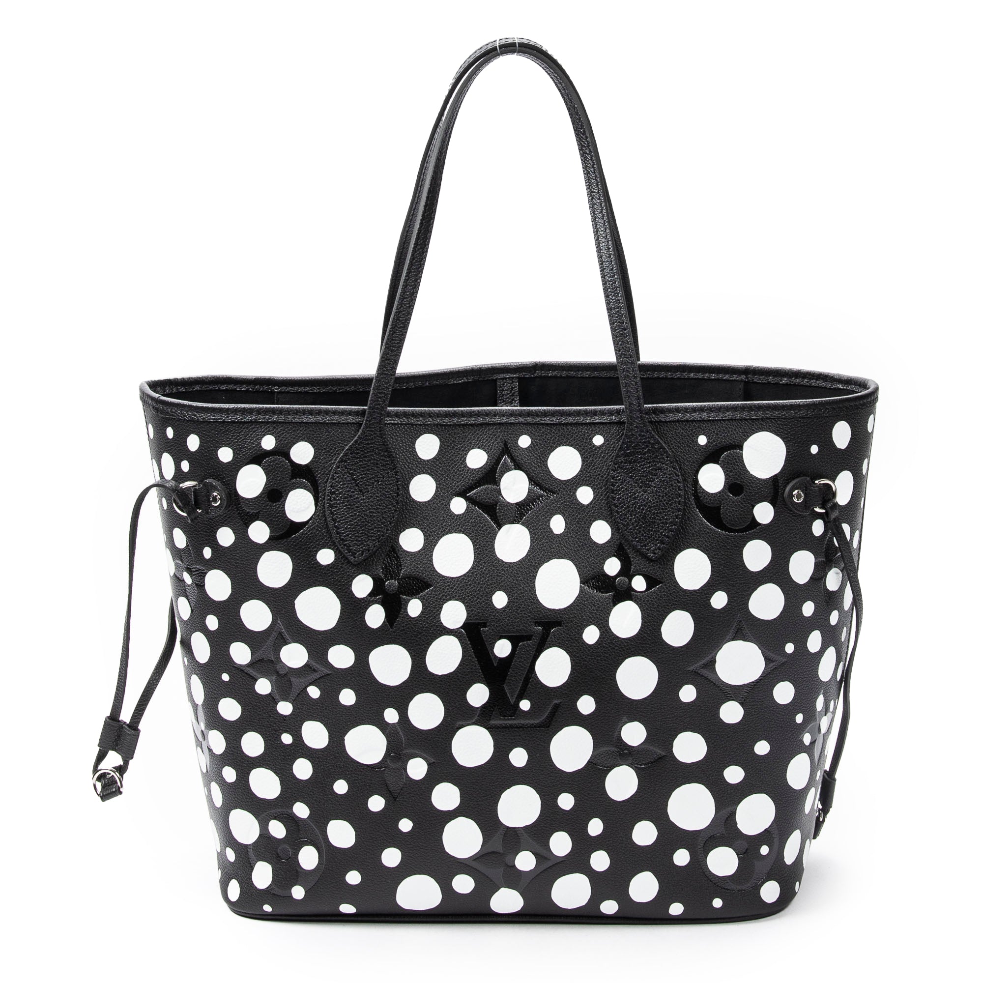 Shoulder Bag Ltd. Ed. Yayoi Kusama Infinity Dots Neverfull MM Black Monogram Empreinte Infinity Dots