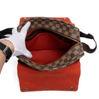 Shoulder Bag Naviglio Brown Damier Ebene