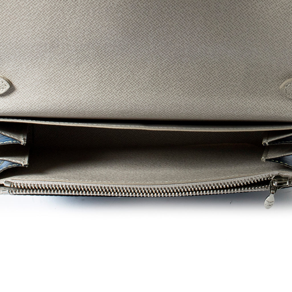 Shoulder Bag Ltd. Ed. Pins Twist Chain Wallet Blue Aztec Epi