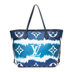 Bolso de hombro edición limitada Escale Neverfull MM azul Monogram Giant Escale
