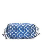 Bolso de hombro edición limitada Escale Neverfull MM azul Monogram Giant Escale