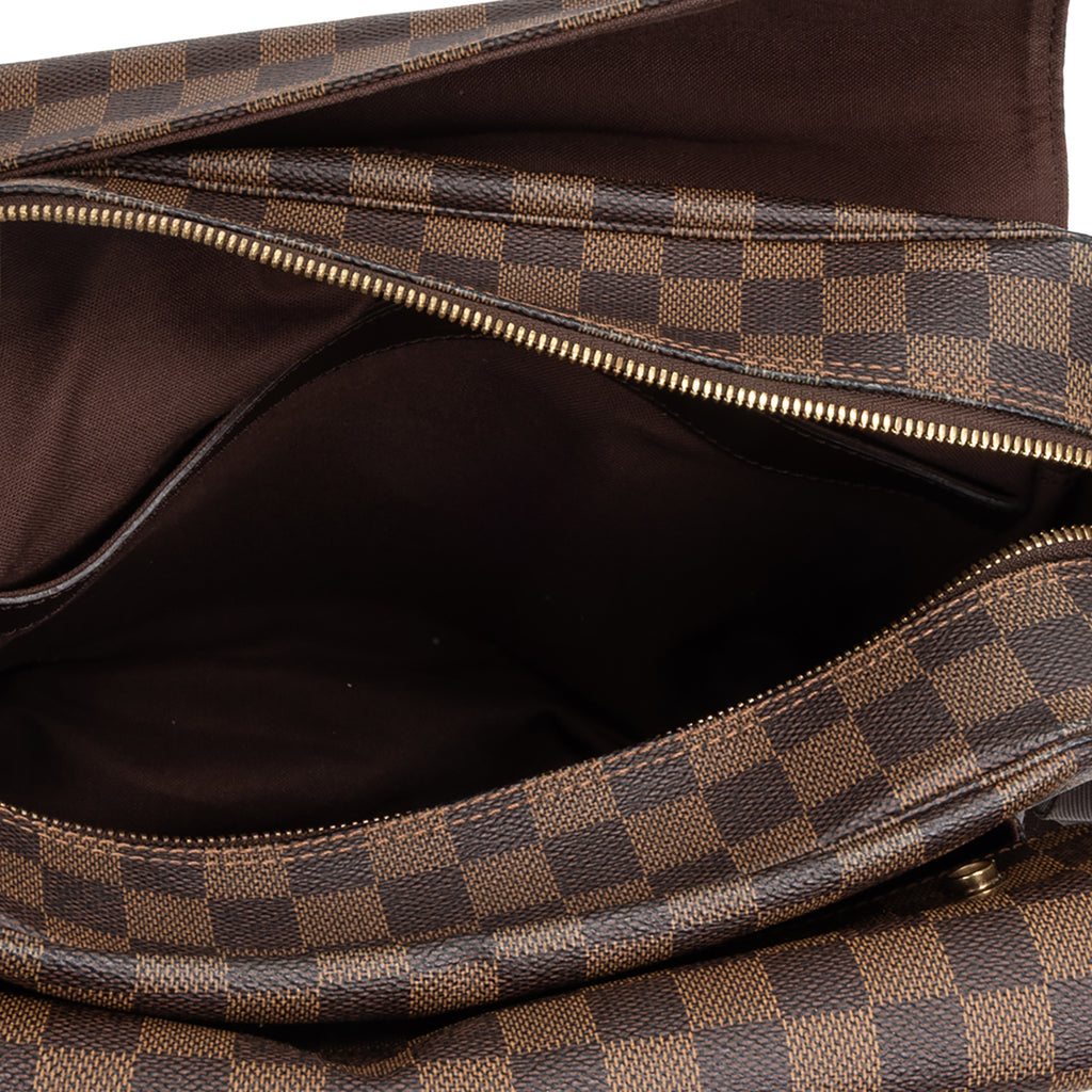 Shoulder Bag Naviglio Brown Damier Ebene