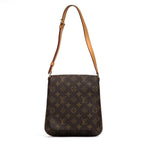 Shoulder Bag Musette Salsa Brown Monogram Canvas