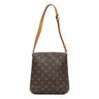 Shoulder Bag Musette Salsa Brown Monogram Canvas