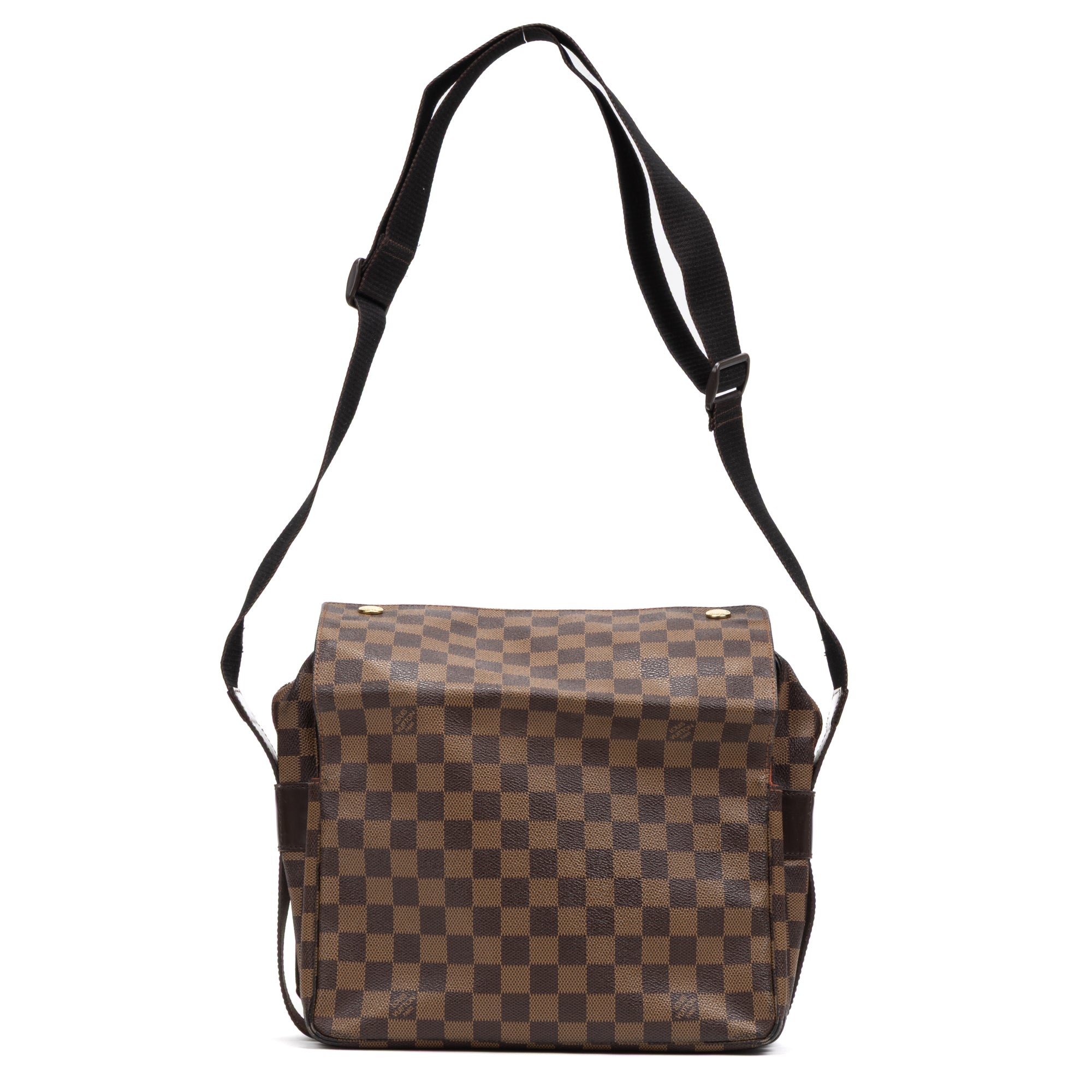 Shoulder Bag Naviglio Brown Damier Ebene