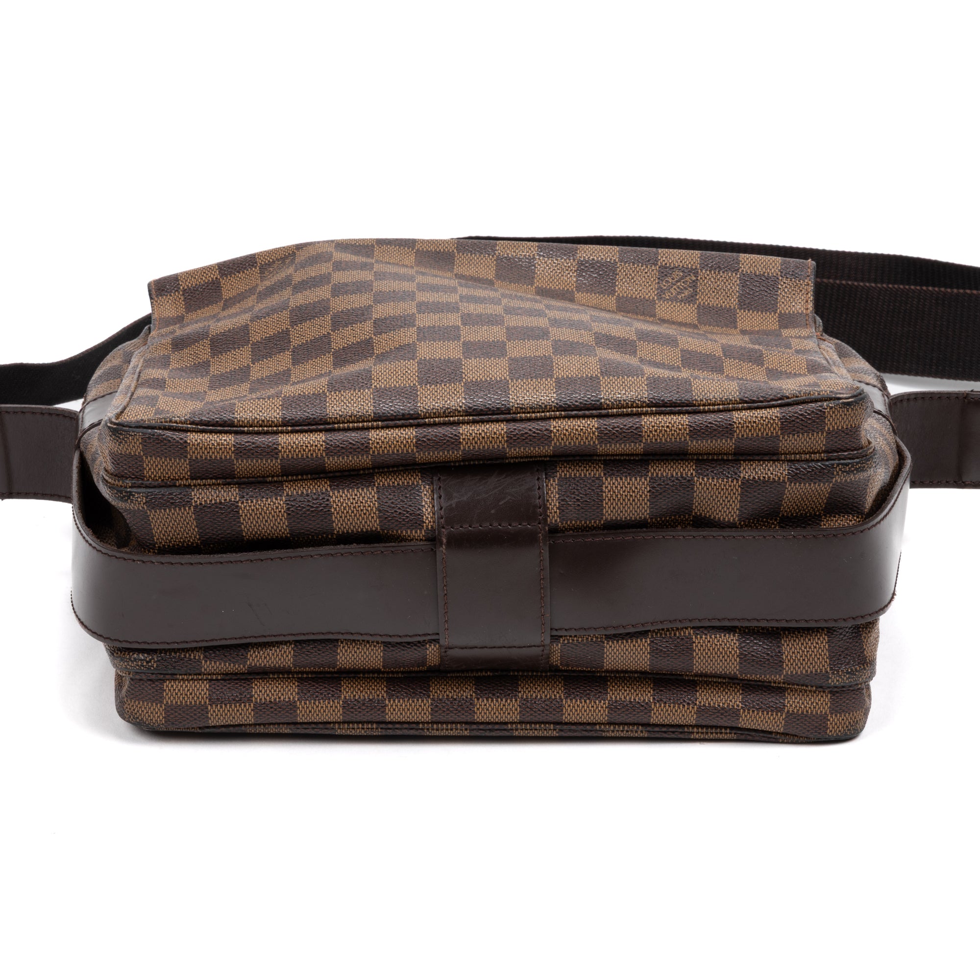 Shoulder Bag Naviglio Brown Damier Ebene