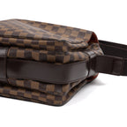 Shoulder Bag Naviglio Brown Damier Ebene