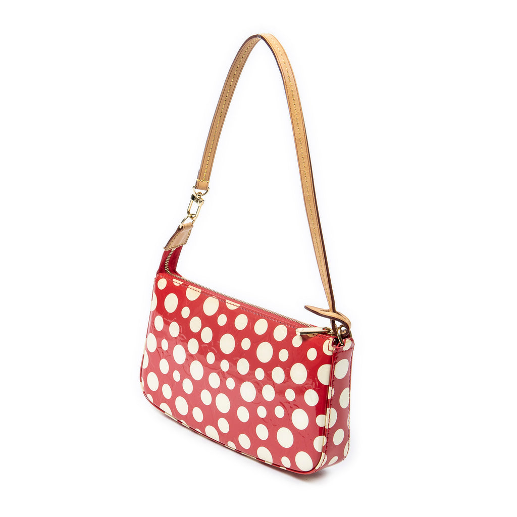Handbag Ltd. Ed. Yayoi Kusama Infinity Dots Accessory Pouch Ivory Monogram Vernis Infinity Dots