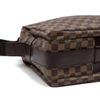 Shoulder Bag Naviglio Brown Damier Ebene
