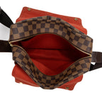 Shoulder Bag Naviglio Brown Damier Ebene