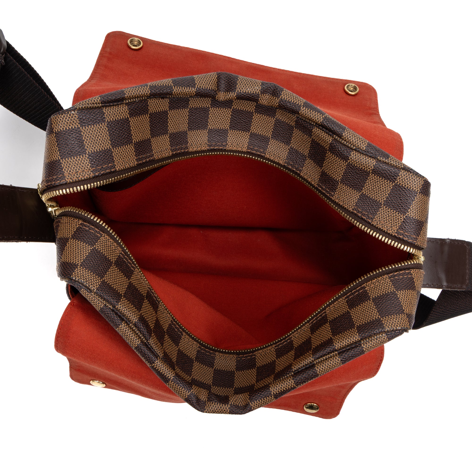 Shoulder Bag Naviglio Brown Damier Ebene