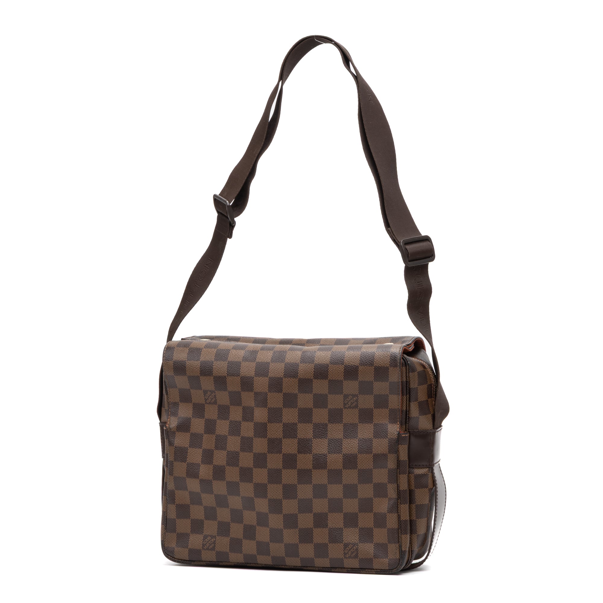 Shoulder Bag Naviglio Brown Damier Ebene