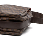 Shoulder Bag Naviglio Brown Damier Ebene