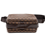 Shoulder Bag Naviglio Brown Damier Ebene