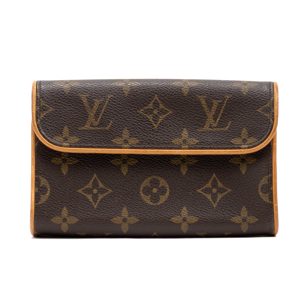 Shoulder Bag Florentine Brown Monogram Canvas